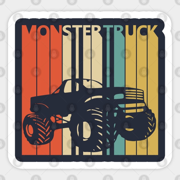 Vintage Monster Truck Gift Sticker by GWENT